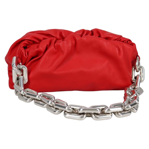 【原宿店限定】ボッテガヴェネタ BOTTEGAVENETA ショルダーバッグ チェーン レザー レッド レディース 140157V