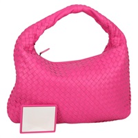 【原宿店限定】ボッテガヴェネタ BOTTEGAVENETA ショルダーバッグ イントレチャート ホーボー レザー ピンク レディース yk19295V