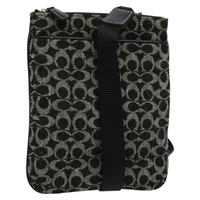【原宿店限定】コーチ Coach ショルダーバッグ シグネチャー キャンバス ブラック シルバー レディース bs24655