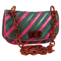 【原宿店限定】プラダ PRADA ショルダーバッグ デニム ブルー レディース 140894V