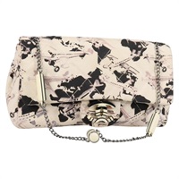 【原宿店限定】シャネル CHANEL ショルダーバッグ エアライン キャンバス ベージュ シルバー レディース 140904V