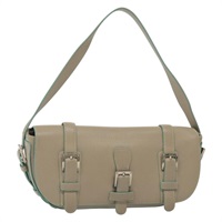 【原宿店限定】ロエベ LOEWE ショルダーバッグ レザー ベージュ シルバー レディース 141961V