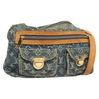 【原宿店限定】ルイ・ヴィトン LOUIS VUITTON バギーPM ショルダーバッグ モノグラムデニム ブルー M95049 レディース 122957