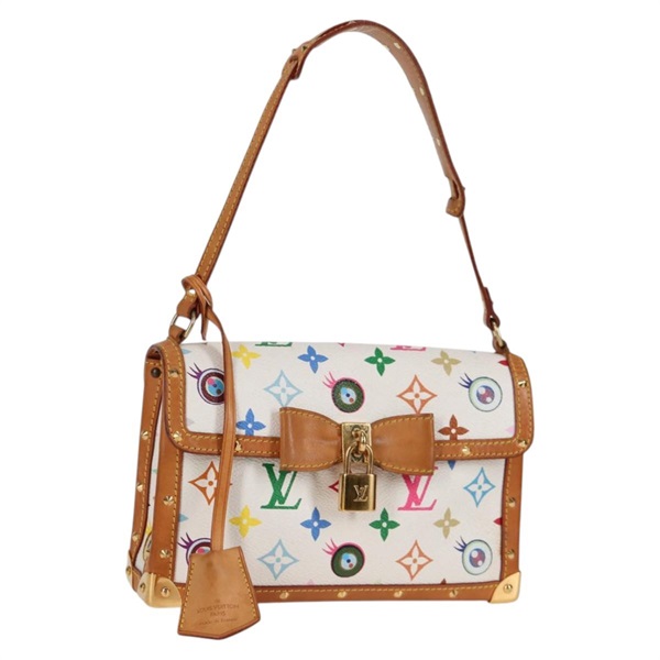 【原宿店限定】ルイ・ヴィトン LOUIS VUITTON ポシェットアイミスユー ショルダーバッグ マルチカラー リボン ホワイト M92051 レディース 124891AV