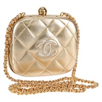 【原宿店限定】シャネル CHANEL ショルダーバッグ マトラッセ チェーン ラムスキン ゴールド レディース 130943V