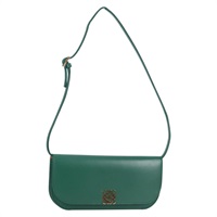 【原宿店限定】ロエベ LOEWE ゴヤ　ロング ショルダーバッグ レザー グリーン ゴールド レディース yk19378M