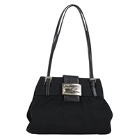 【原宿店限定】フェンディ FENDI ショルダーバッグ ナイロン ブラック シルバー レディース yk19438V