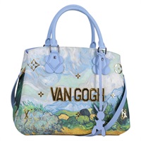 【原宿店限定】ルイ・ヴィトン LOUIS VUITTON モンテーニュMM トートバッグ マスターズコレクション ゴッホ 2way ブルー M43378 レディース 132959M