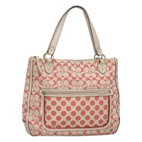 【原宿店限定】コーチ Coach トートバッグ シグネチャー キャンバス ピンク レディース bs24113