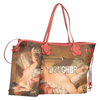 【原宿店限定】ルイ・ヴィトン LOUIS VUITTON ネヴァーフルMM トートバッグ マスターズコレクション ブーシェ ブラウン M43357 レディース BA5548M