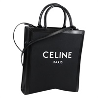 【原宿店限定】セリーヌ CELINE バーティカル カバ トートバッグ キャンバス 2way ブラック レディース BA5554M