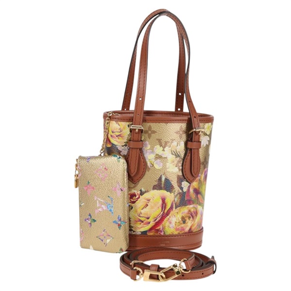 【原宿店限定】LOUIS VUITTON LOUIS VUITTON ナノバケット Shoulder Bag LVガーデン beige M81724 レディース 127219SM
