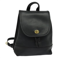 【原宿店限定】コーチ Coach バックパック レザー ブラック ゴールド レディース 132125