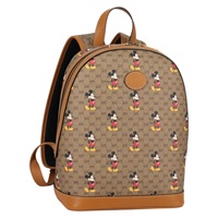 【原宿店限定】グッチ GUCCI バックパック GUCCI×Disney GGスプリーム PVC ベージュ ゴールド 552884 レディース 140648M
