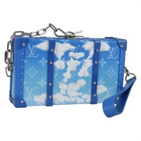 【原宿店限定】ルイ・ヴィトン LOUIS VUITTON ウォレットトランク クラッチバッグ モノグラムクラウズ ブルー ホワイト M20403 レディース 140899SM