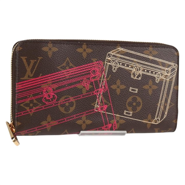 【原宿店限定】ルイ・ヴィトン LOUIS VUITTON ジッピーウォレット 長財布 モノグラム 2014年クリスマス限定　トランク柄 M58507 レディース 136757V
