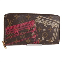 【原宿店限定】ルイ・ヴィトン LOUIS VUITTON ジッピーウォレット 長財布 モノグラム 2014年クリスマス限定　トランク柄 M58507 レディース 136757V