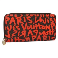 【原宿店限定】ルイ・ヴィトン LOUIS VUITTON ジッピーウォレット 長財布 モノグラムグラフィティ オレンジ M93711 レディース 139993V