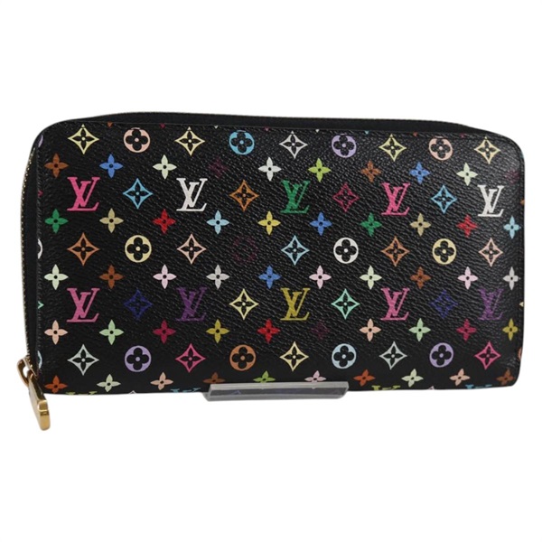 【原宿店限定】ルイ・ヴィトン LOUIS VUITTON ジッピーウォレット 長財布 モノグラムマルチカラー ブラック M60243 レディース 141189V