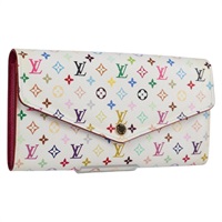 【原宿店限定】ルイ・ヴィトン LOUIS VUITTON ポルトフォイユ・サラ 長財布 モノグラムマルチカラー ホワイト M60667 レディース 141191V