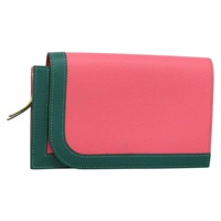 【原宿店限定】エルメス HERMES カマイユ ロング 財布 レザー ピンク シルバー レディース 142388M