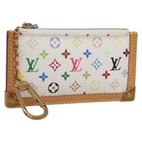 【原宿店限定】ルイ・ヴィトン LOUIS VUITTON ポシェット・クレ コインケース モノグラム・マルチカラー ホワイト M92655 レディース 139622V