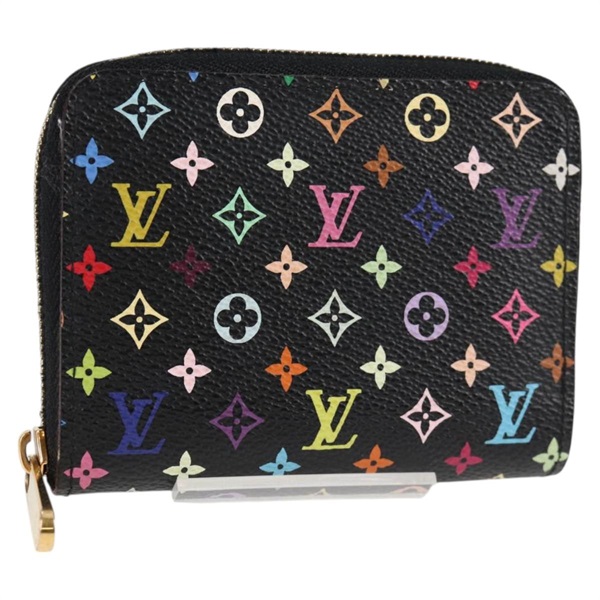 【原宿店限定】ルイ・ヴィトン LOUIS VUITTON ジッピーコインパース コインケース モノグラム・マルチカラー ブラック M93740 レディース yk18234AV