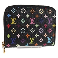 【原宿店限定】ルイ・ヴィトン LOUIS VUITTON ジッピーコインパース コインケース モノグラム・マルチカラー ブラック M93740 レディース yk18234AV