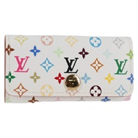 【原宿店限定】ルイ・ヴィトン LOUIS VUITTON ミュルティクレ4 キーケース モノグラム・マルチカラー ホワイト M60043 レディース 138935V