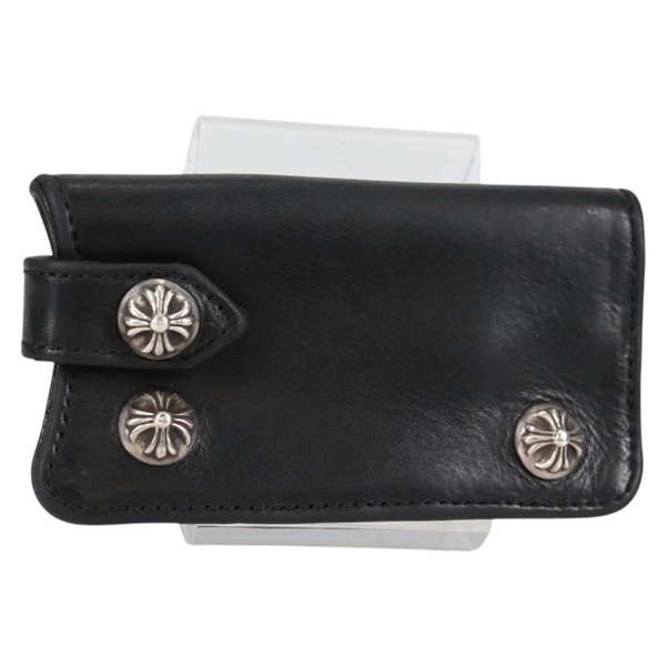 【原宿店限定】クロムハーツ Chrome Hearts キーケース レザー ブラック レディース 138944M