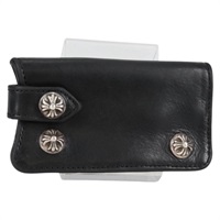 【原宿店限定】クロムハーツ Chrome Hearts キーケース レザー ブラック レディース 138944M
