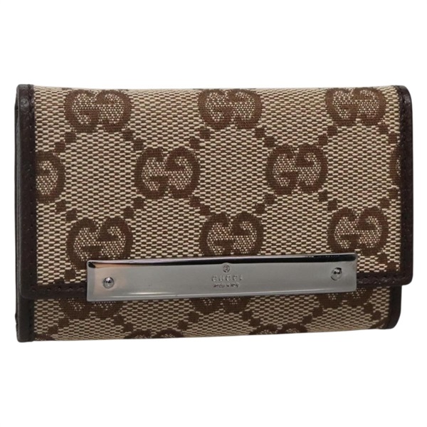 【原宿店限定】グッチ GUCCI キーケース GGキャンバス ベージュ 127048 1147 レディース 142039V