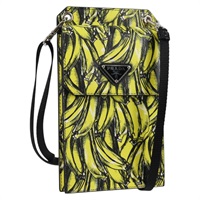 【原宿店限定】プラダ PRADA ポーチ スマホケース サフィアーノ イエロー 2ZH068 レディース 139022M