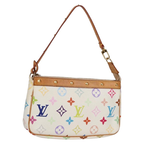 【原宿店限定】ルイ・ヴィトン LOUIS VUITTON ポシェット・アクセソワール ポーチ モノグラム・マルチカラー ホワイト M92649 レディース 139900V