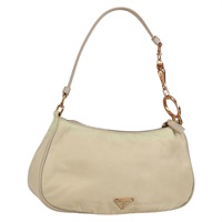【原宿店限定】プラダ PRADA アクセサリーポーチ ナイロン ベージュ ゴールド レディース 141095V