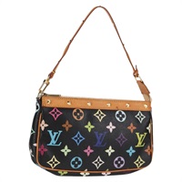 【原宿店限定】ルイ・ヴィトン LOUIS VUITTON ポシェット・アクセソワール ポーチ モノグラム・マルチカラー ブラック M92648 レディース 115215V