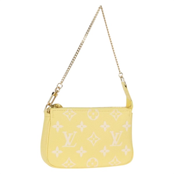 【原宿店限定】ルイ・ヴィトン LOUIS VUITTON ミニポシェットアクセソワール アクセサリーポーチ モノグラムアンプラント イエロー M46129 レディース 128802M