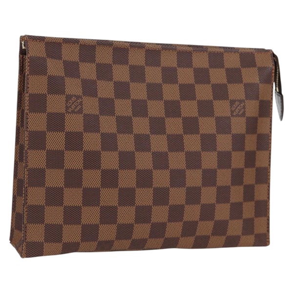 【原宿店限定】ルイ・ヴィトン LOUIS VUITTON ポッシュトワレット26 ポーチ ダミエ エベヌ N47543 レディース 132016V