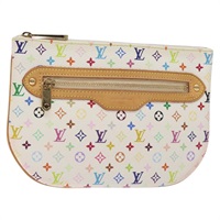 【原宿店限定】ルイ・ヴィトン LOUIS VUITTON ポシェットGM アクセサリーポーチ モノグラムマルチカラー ホワイト M60027 レディース BA3532V