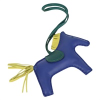 【原宿店限定】エルメス HERMES ロデオチャーム MM チャーム レザー ブルー レディース 138575M