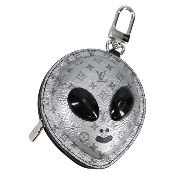 【原宿店限定】ルイ・ヴィトン LOUIS VUITTON エイリアンバッグチャーム チャーム モノグラム エクリプス シルバー M02429 レディース yk19436M
