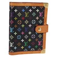 【原宿店限定】ルイ・ヴィトン LOUIS VUITTON アジェンダPM 手帳カバー モノグラム・マルチカラー ブラック R20895 レディース BA3998V