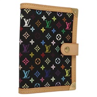 【原宿店限定】ルイ・ヴィトン LOUIS VUITTON アジェンダPM 手帳カバー モノグラム・マルチカラー ブラック R21076 レディース KD350V