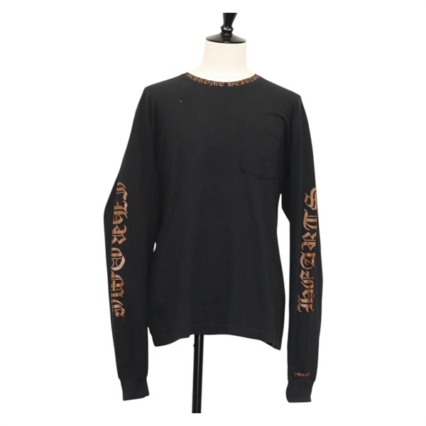 【原宿店限定】クロムハーツ Chrome Hearts 長袖Ｔシャツ コットン ブラック レディース 138884M