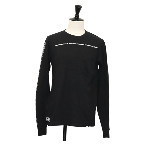 【原宿店限定】クロムハーツ Chrome Hearts 長袖Ｔシャツ コットン ブラック レディース 138886M
