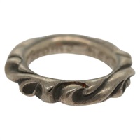 【原宿店限定】クロムハーツ Chrome Hearts リング・指輪 スクロールバンドリング Ag925 シルバー レディース 138890M
