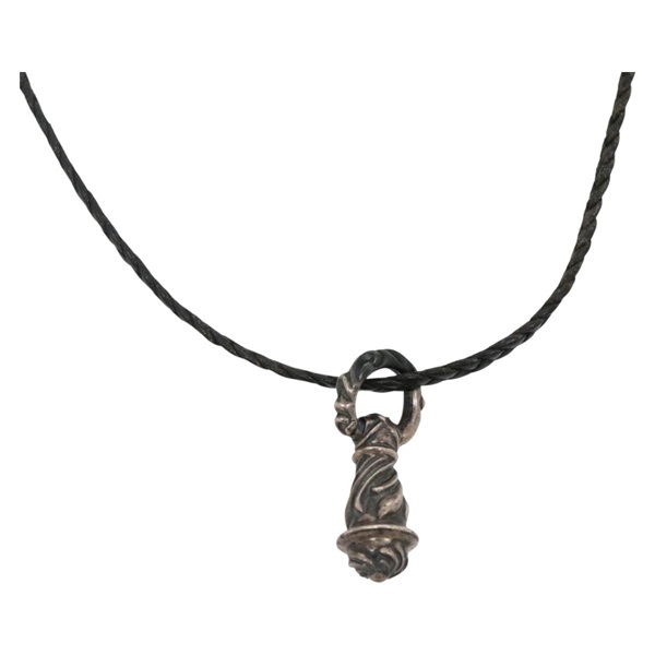 【原宿店限定】クロムハーツ Chrome Hearts タイニーレザーブレード カンパナ ネックレス Ag925 シルバー レディース 138896M
