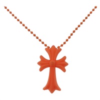 【原宿店限定】クロムハーツ Chrome Hearts ネックレス ラバー オレンジ レディース 138899M