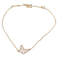 【原宿店限定】ヴァンクリーフ&アーペル Van Cleef & Arpels ブレスレット スウィートアルハンブラ パピヨン Au750 ゴールド レディース 133771M