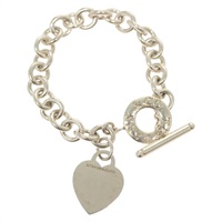 【原宿店限定】ティファニー TIFFANY&Co. ブレスレット トグルハート Ag925 シルバー レディース am8933V